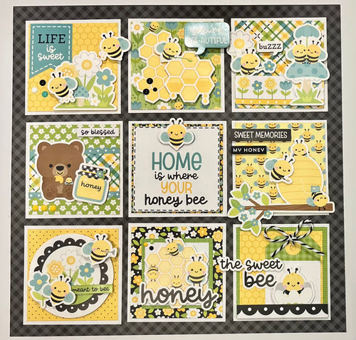 NEW Bee Happy 12x12 Sampler
