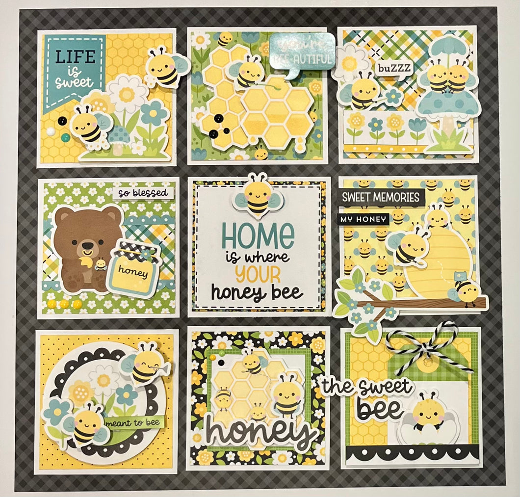 NEW Bee Happy 12x12 Sampler
