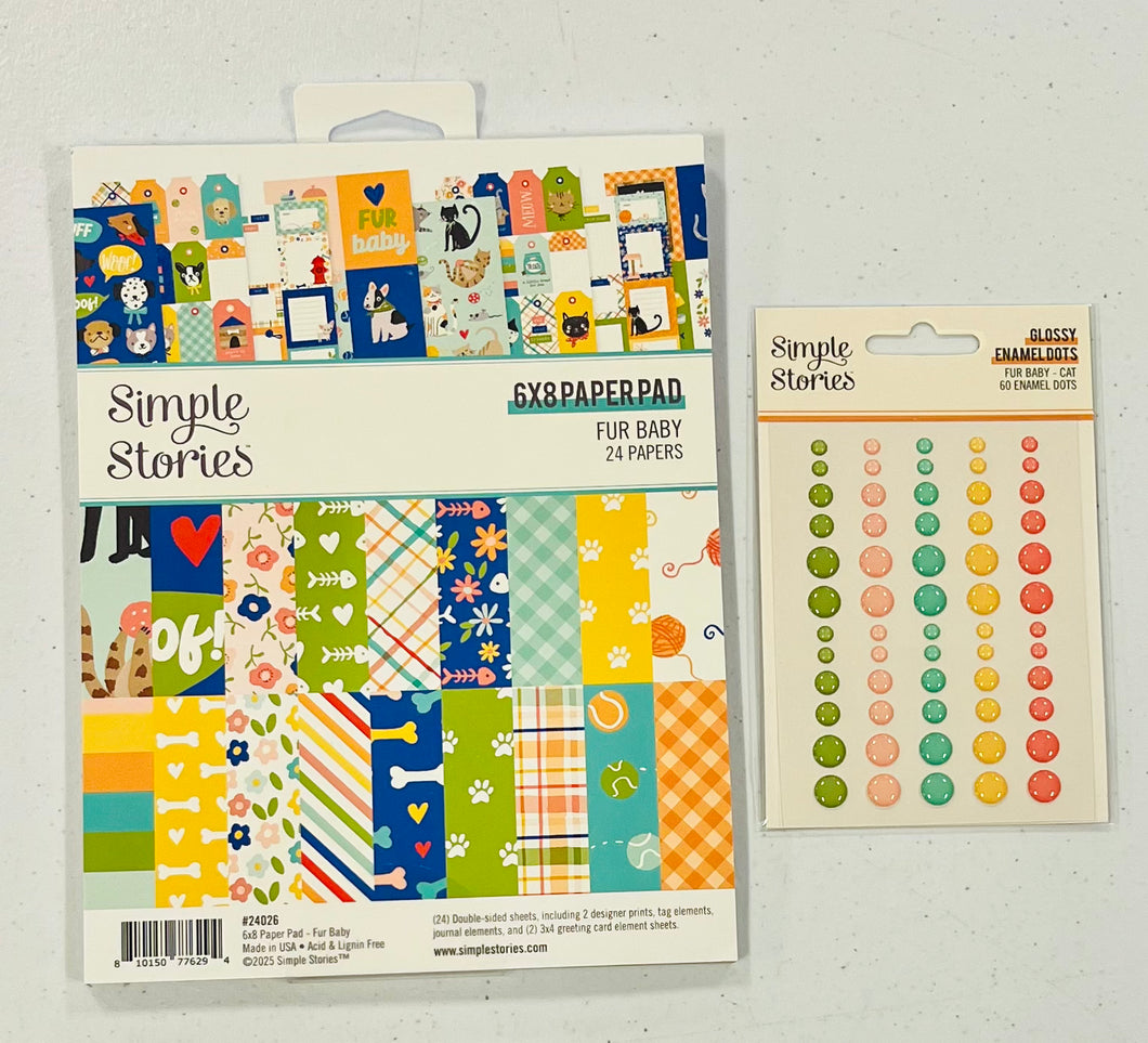 Simple Stories Fur Baby Bundle with 6x8 Pad