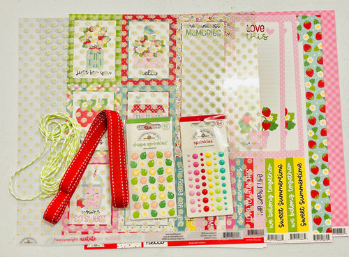 Acetate Tag Card Kit Berry Sweet