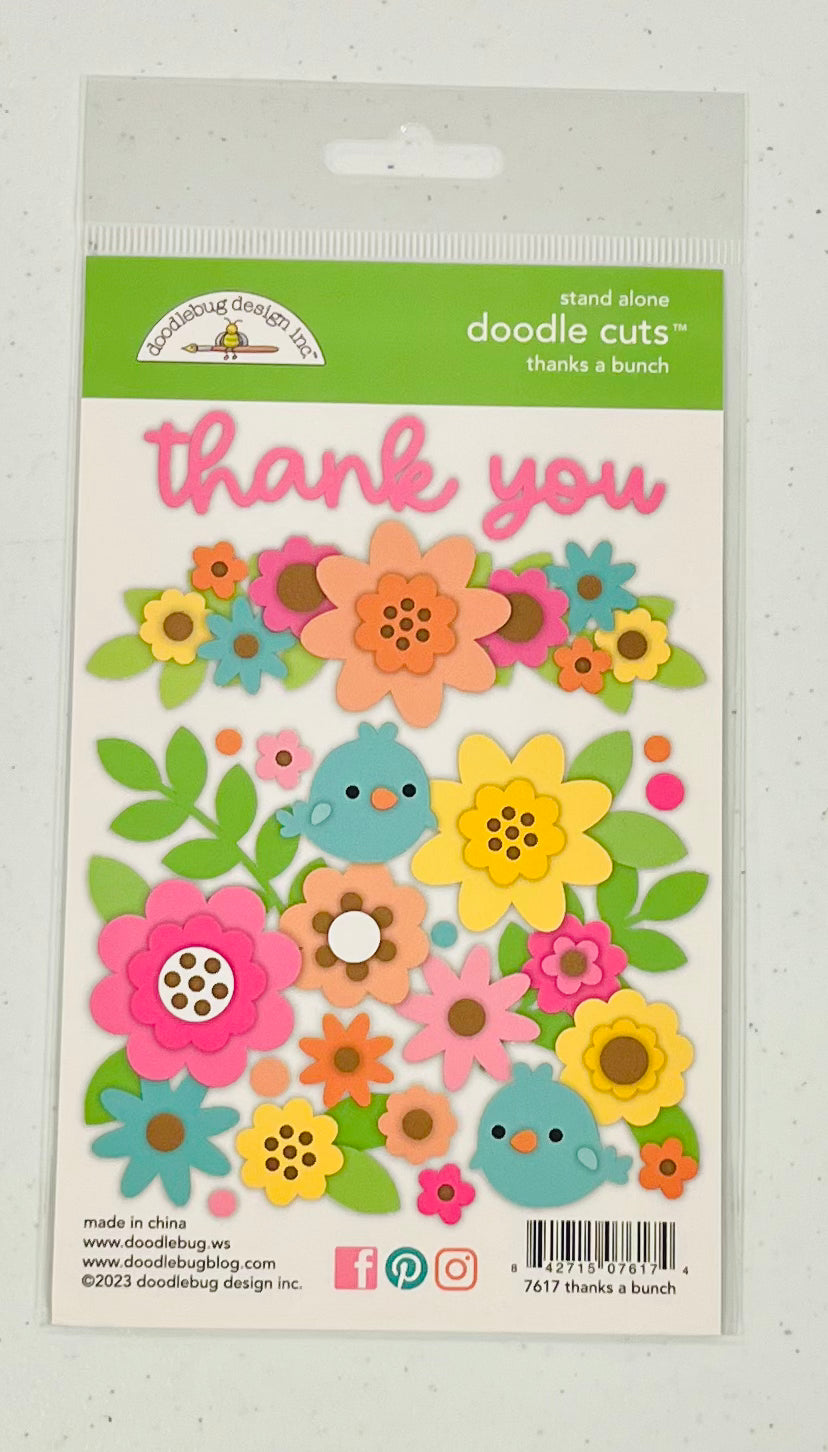 Thanks a Bunch Stand Alone Doodle-Cuts