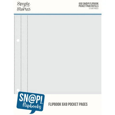 Simple Stories 6x8 Flipbook Refills 6x8 Pocket