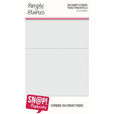 Simple Stories 4x6 Flipbook Refills 3x4