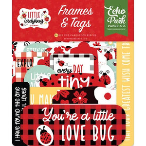 NEW Echo Park Little Ladybug Frames & Tags