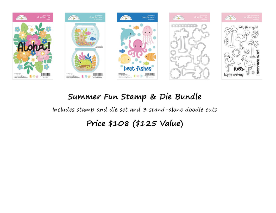 Pre-Order Doodlebug Summer Fun Stamp & Die Bundle