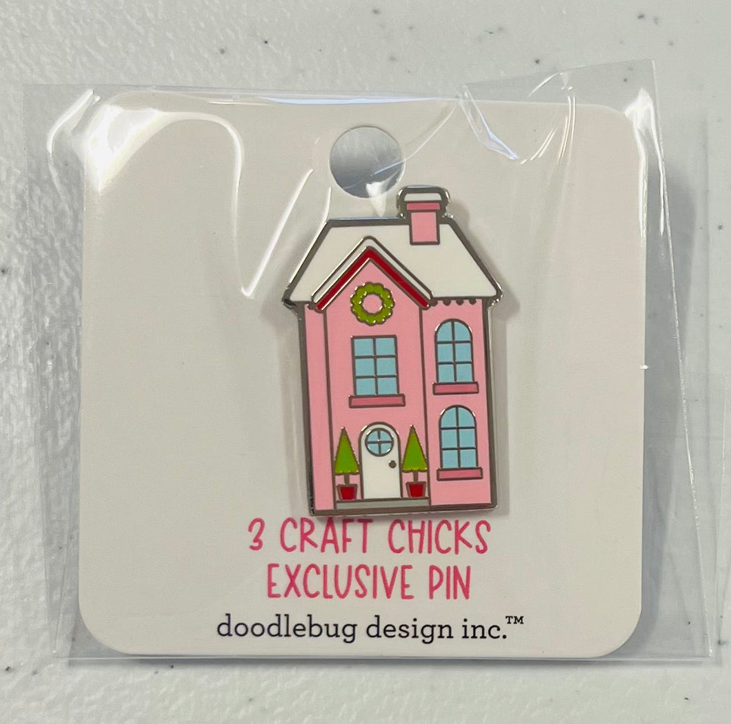 Doodlebug Collectible Pin Candy Cane Lane