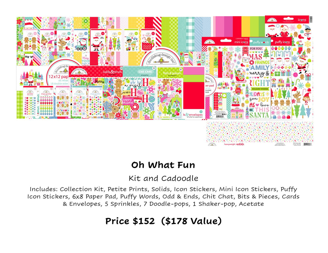 Pre-Order Doodlebug Oh What Fun Kit & CaDoodle