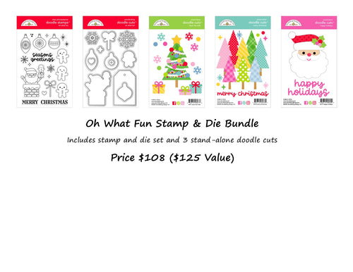 Pre-Order Doodlebug Oh What Fun Stamp & Die Bundle
