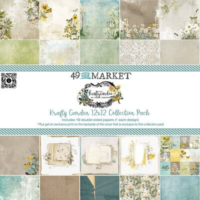 49 & Market Krafty Garden 12x12 Paper Pack