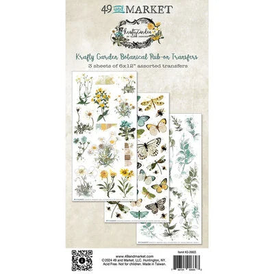 49 & Market Krafty Garden Rub-On Botanicals