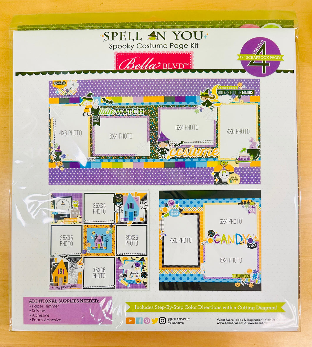 Bella Blvd Spell On You Spooky Costume Layout Kit