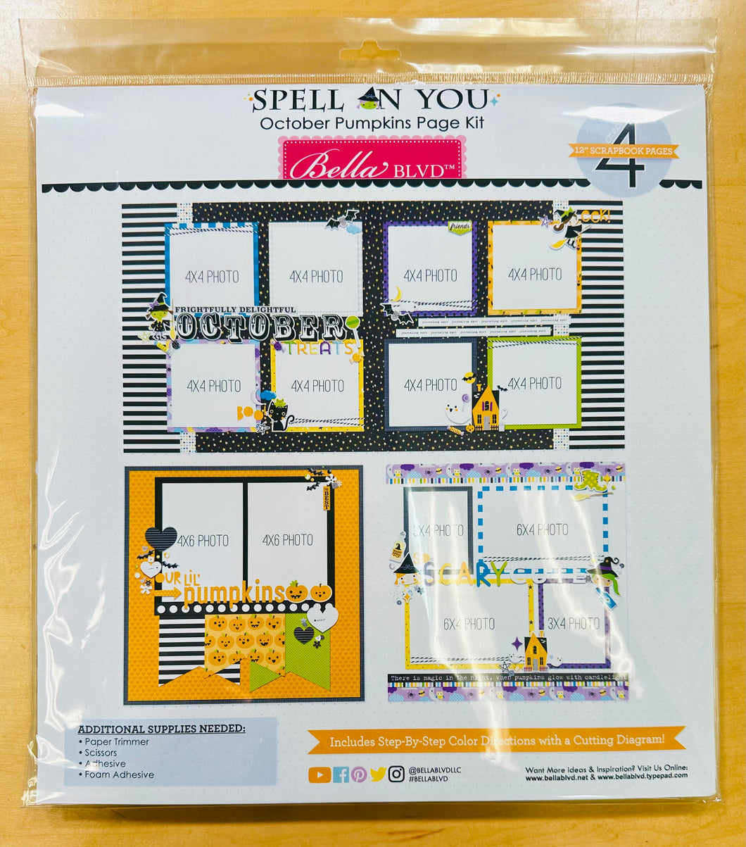 Bella Blvd Spell On You October Pumpkins Layout Kit