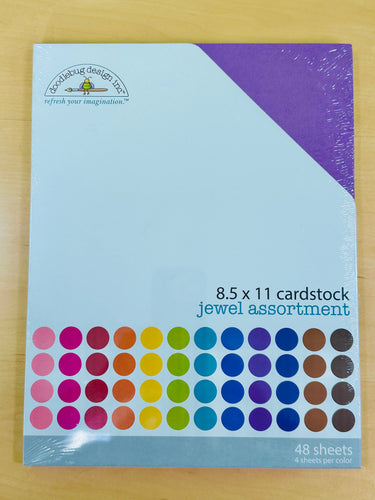 Doodlebug 8.5x11 Cardstock Jewel Assortment