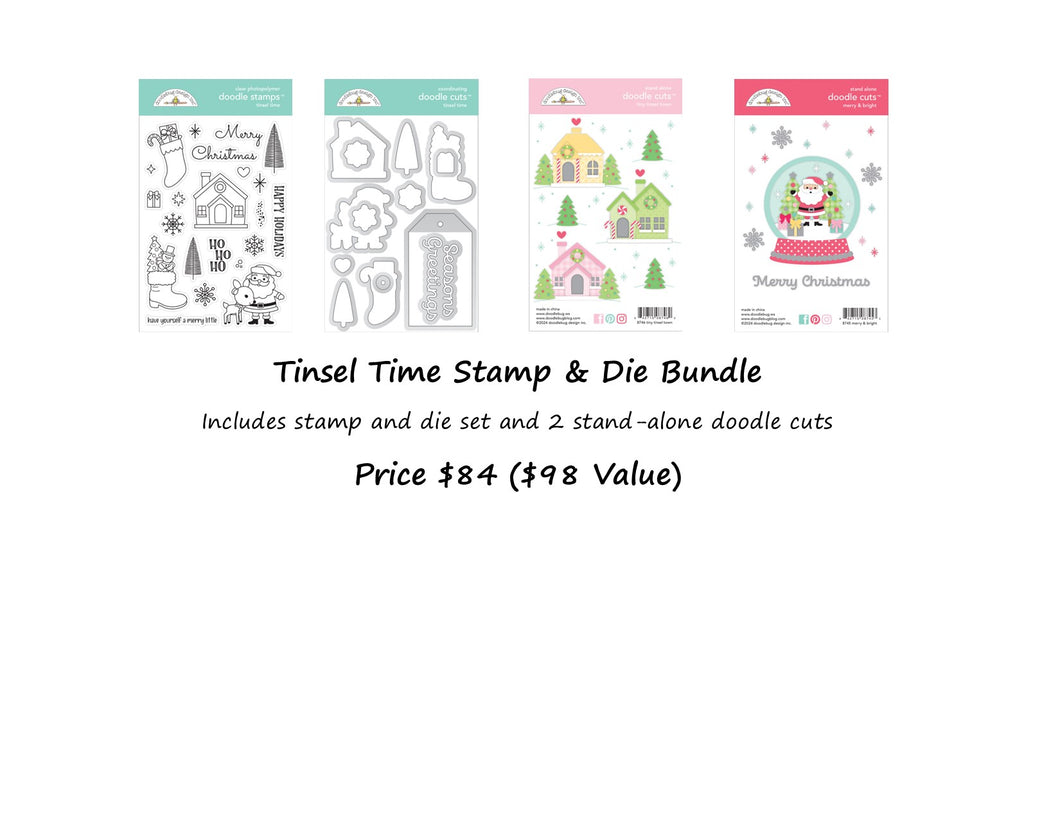 Pre-Order Doodlebug Tinsel Town Stamp & Die Bundle