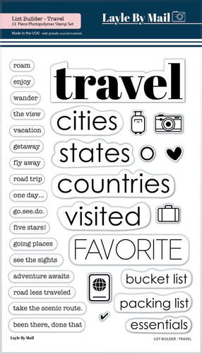 Layle By Mail List Builder Travel Stamps