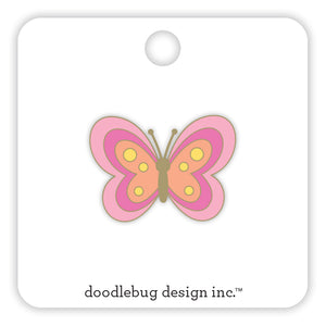 Pre-Order Doodlebug Hello Again Butterfly Kisses Collectible Pin
