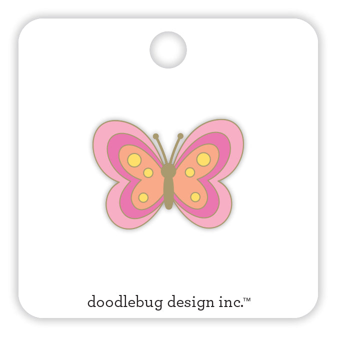Pre-Order Doodlebug Hello Again Butterfly Kisses Collectible Pin