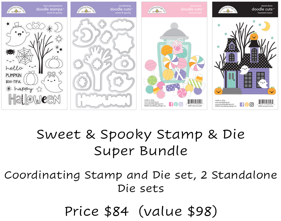 PRE-Order Doodlebug Sweet & Spooky SUPER Stamp & Die Bundle