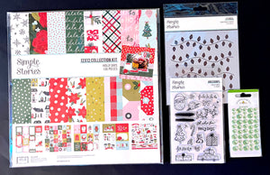 Simple Stories Holly Days Stamp & Stencil Bundle