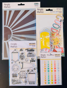 Simple Stories Boho Sunshine Stamp & Stencil Mini Bundle