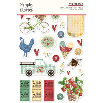Simple Stories Simple Vintage Berry Fields Stickerbook