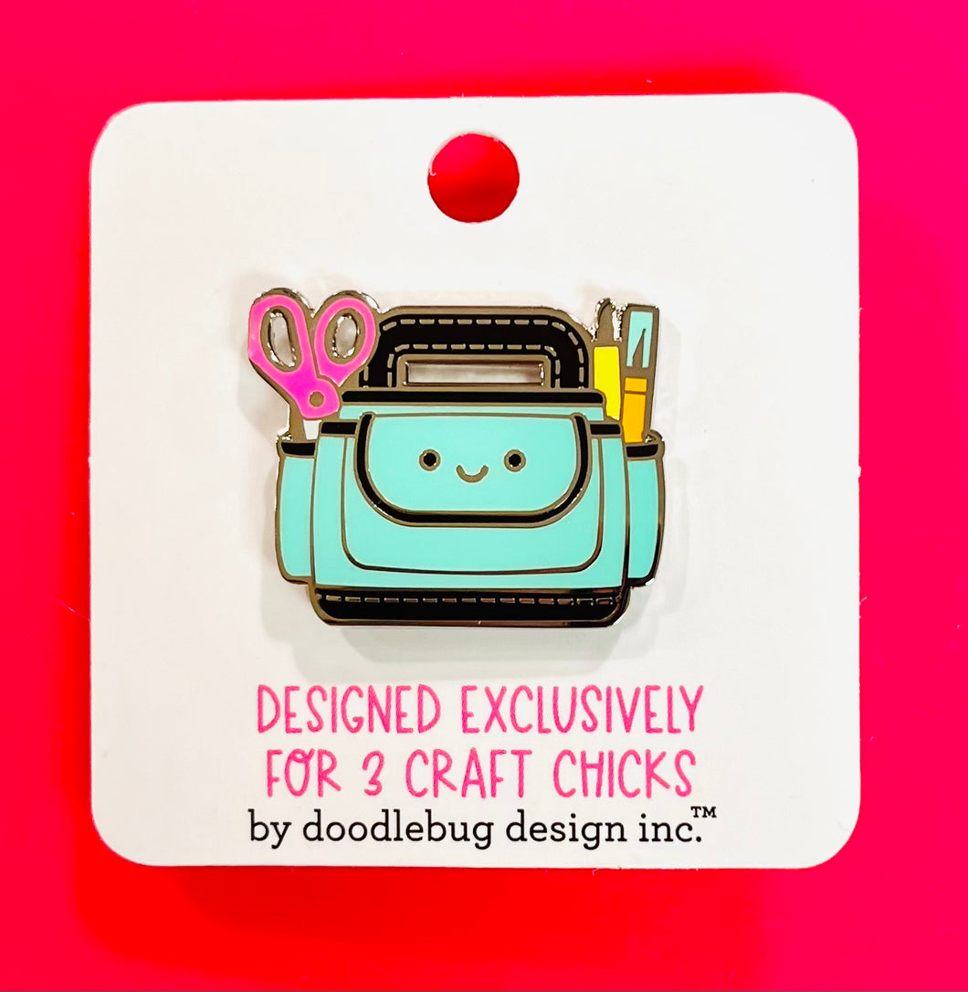 3 Craft Chicks Exclusive Doodlebug Pin Craft Caddy