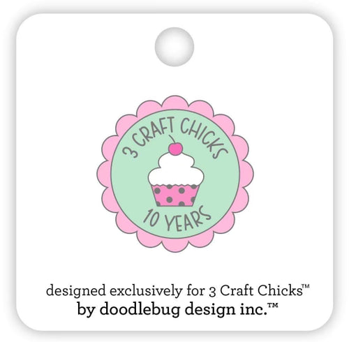 Doodlebug Seaside Summer Key Chain Charm – 3 Craft Chicks