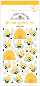 Doodlebug Pre-Order Farmers Market Honey Bees Shape Sprinkles