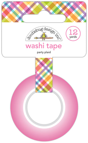 Doodlebug Pre-Order Monster Madness Party Plaid Washi Tape