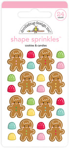 Doodlebug Cookies & Candies Shape Sprinkles