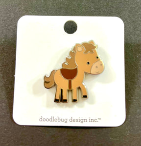 Doodlebug Collectible Pin- Horse