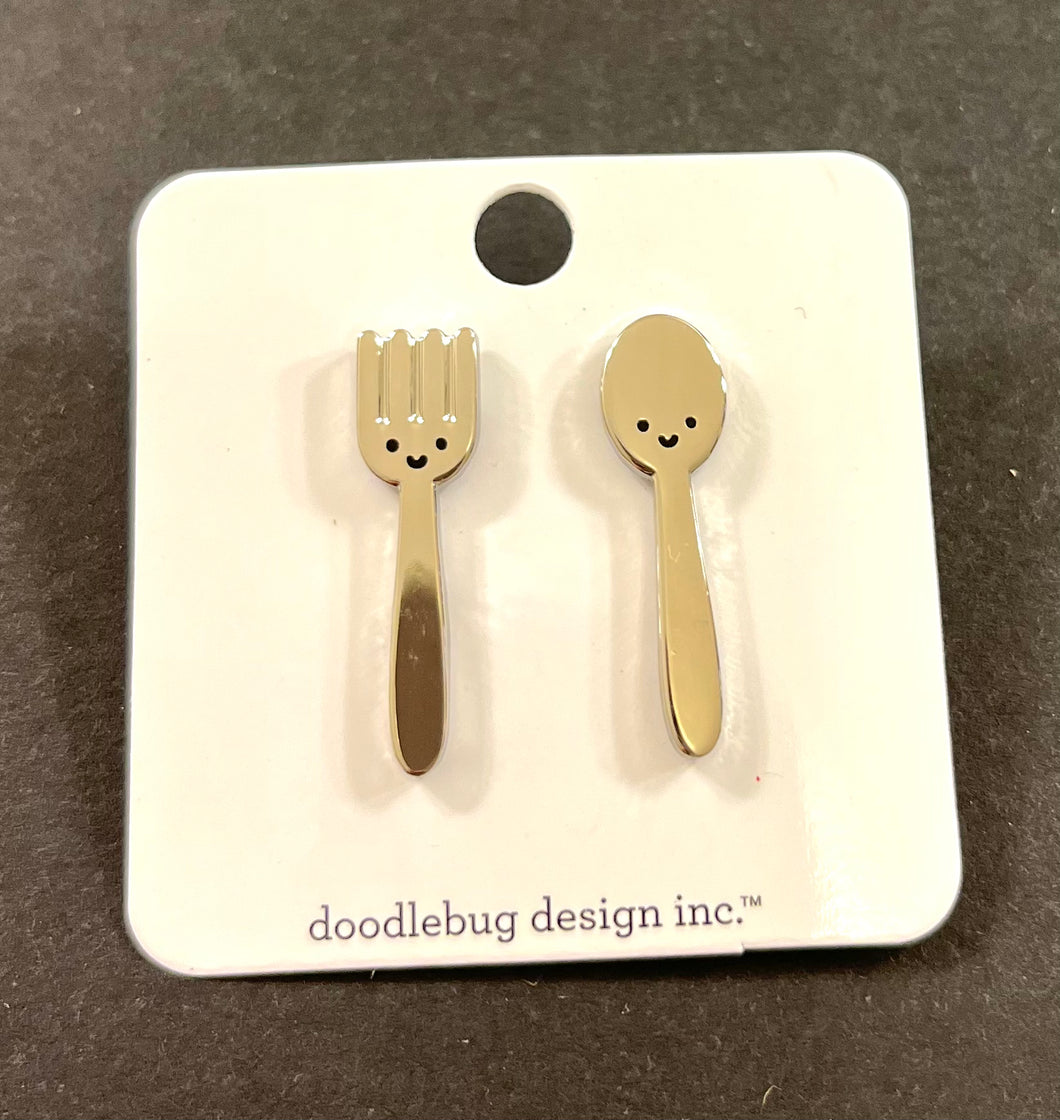 Doodlebug Collectible Pin- Let’s Eat