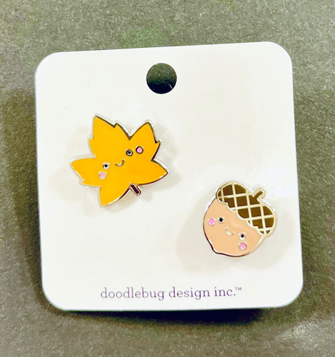 Doodlebug Collectible Pin - Fall Friends