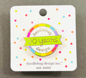 Doodlebug Collectible Pin- Doodlebug Design 20th Anniversary