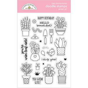 Doodlebug My Happy Place Garden Stamps