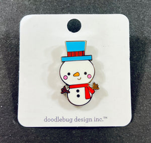 Doodlebug Collectible Pin - Jack Snowman