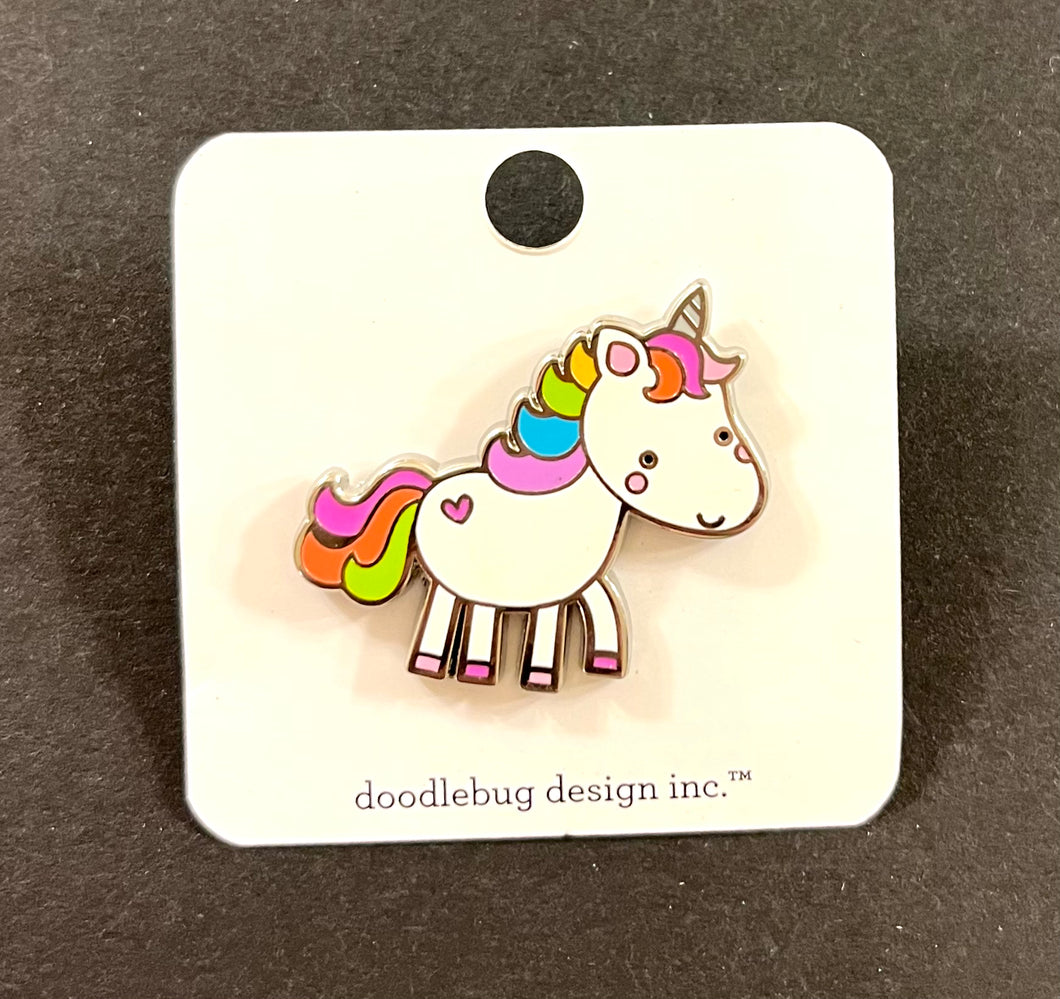 Doodlebug Collectible Pin- Unicorn