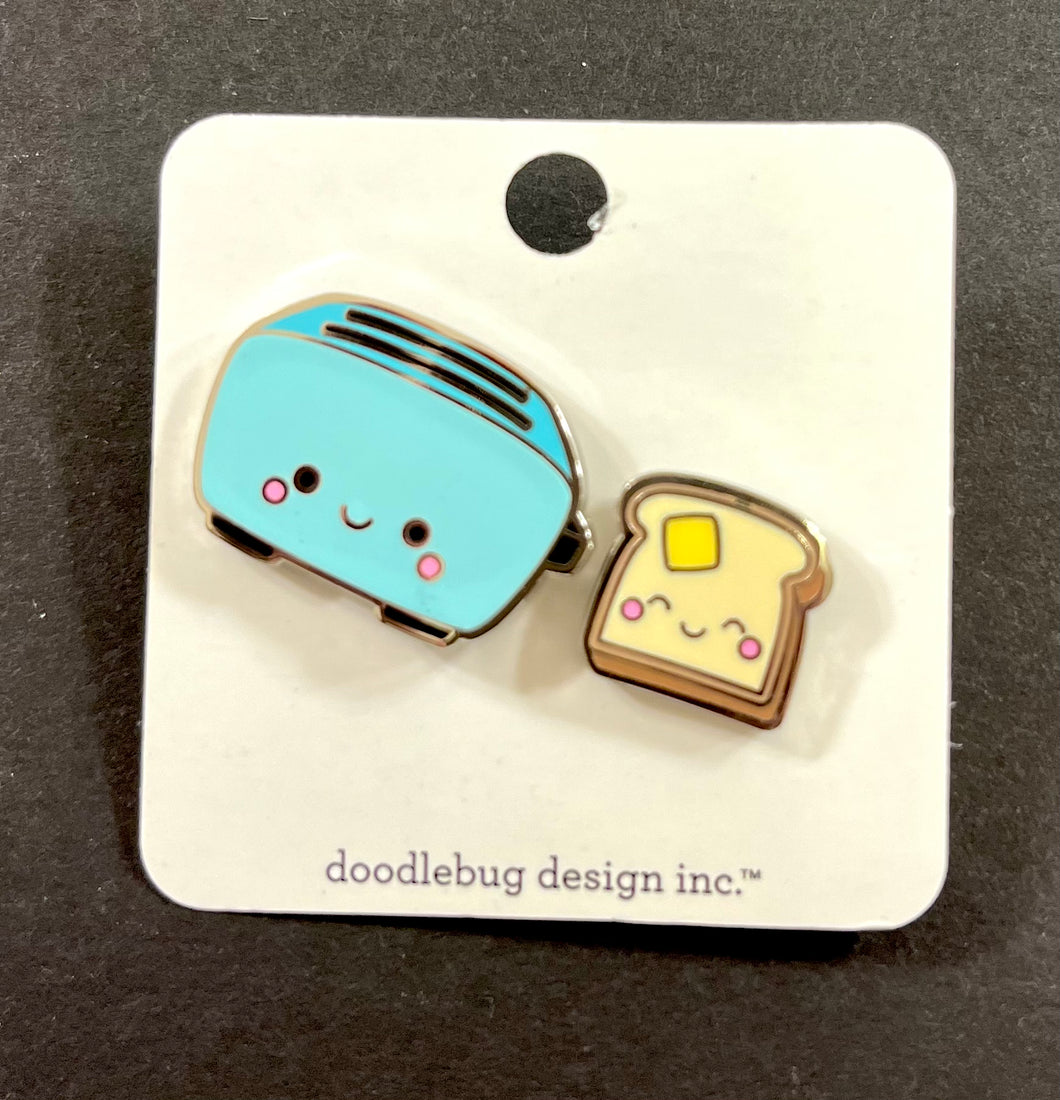 Doodlebug Collectible Pin- Toaster Time