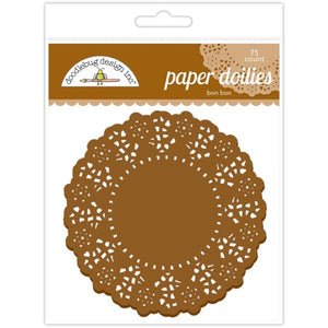 Doodlebug Paper Doilies Bon Bon Brown