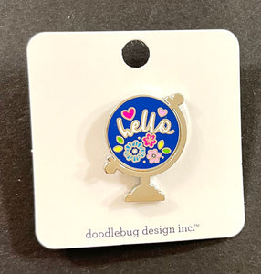Doodlebug Collectible Pin - Hello World