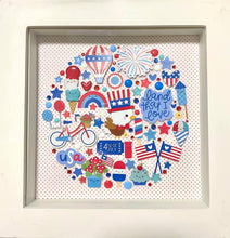 Load image into Gallery viewer, Doodlebug White 8x8 Shadowbox