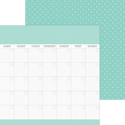 Doodlebug Day to Day Double Sides Calendar Pages - Pistachio