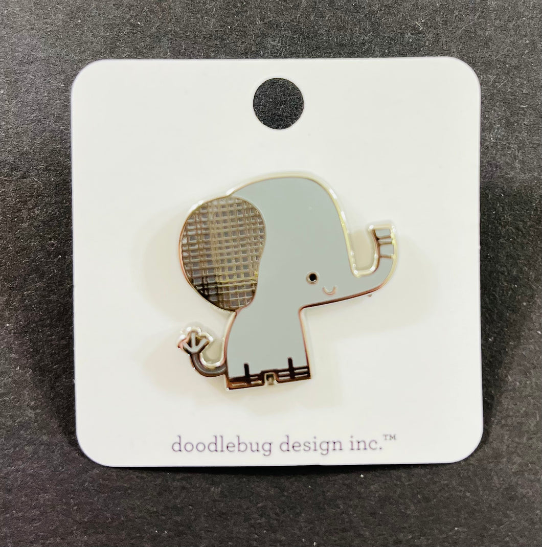 Doodlebug Collectible Pin- Elephant