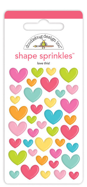 Doodlebug Love This! Shape Sprinkles