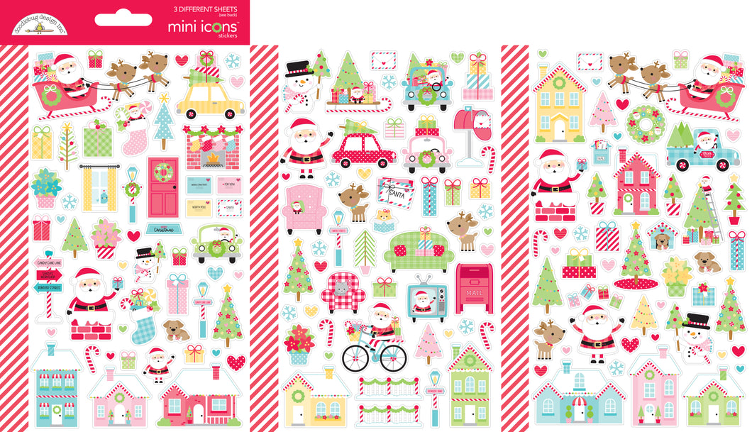 Doodlebug Candy Cane Lane Mini Icons