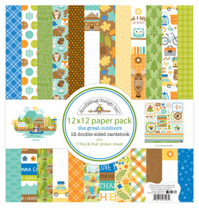 Doodlebug Great Outdoors 12x12 Paper Pack
