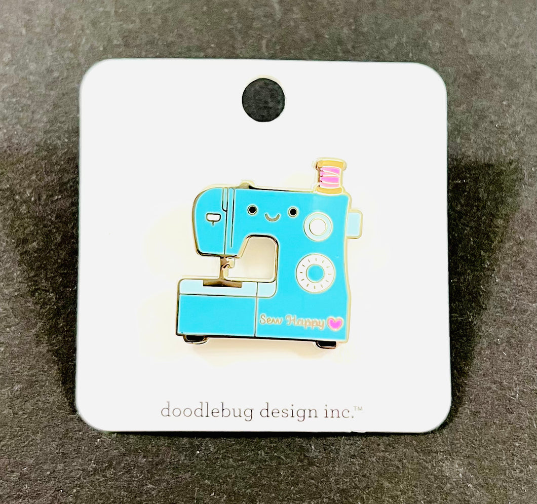 Doodlebug Collectible Pin - Sewing Machine