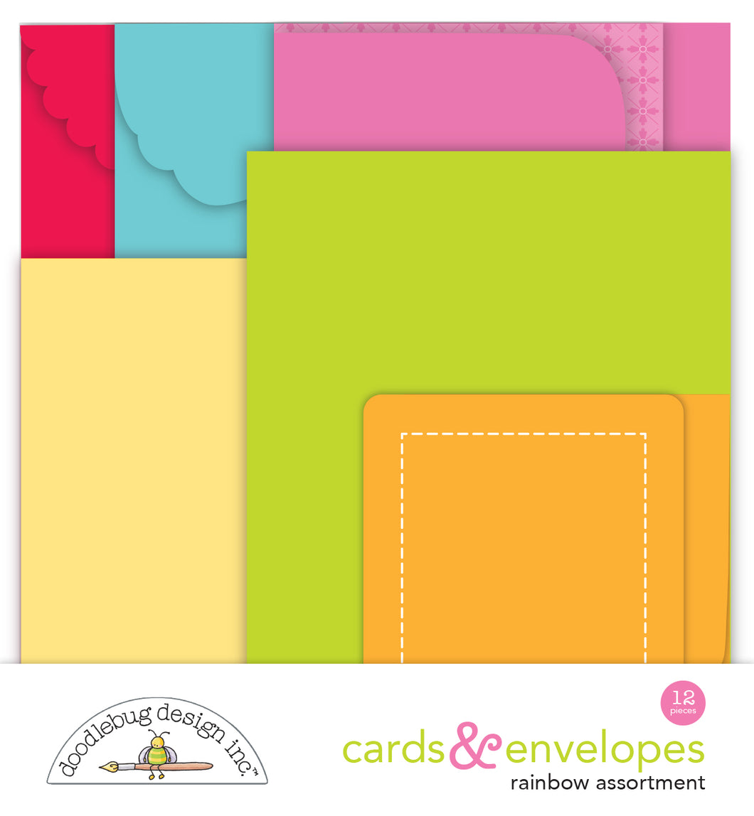 Doodlebug Over the Rainbow Cards & Envelopes