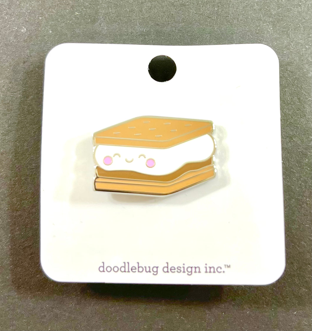 Doodlebug Collectible Pin - S’more Fun