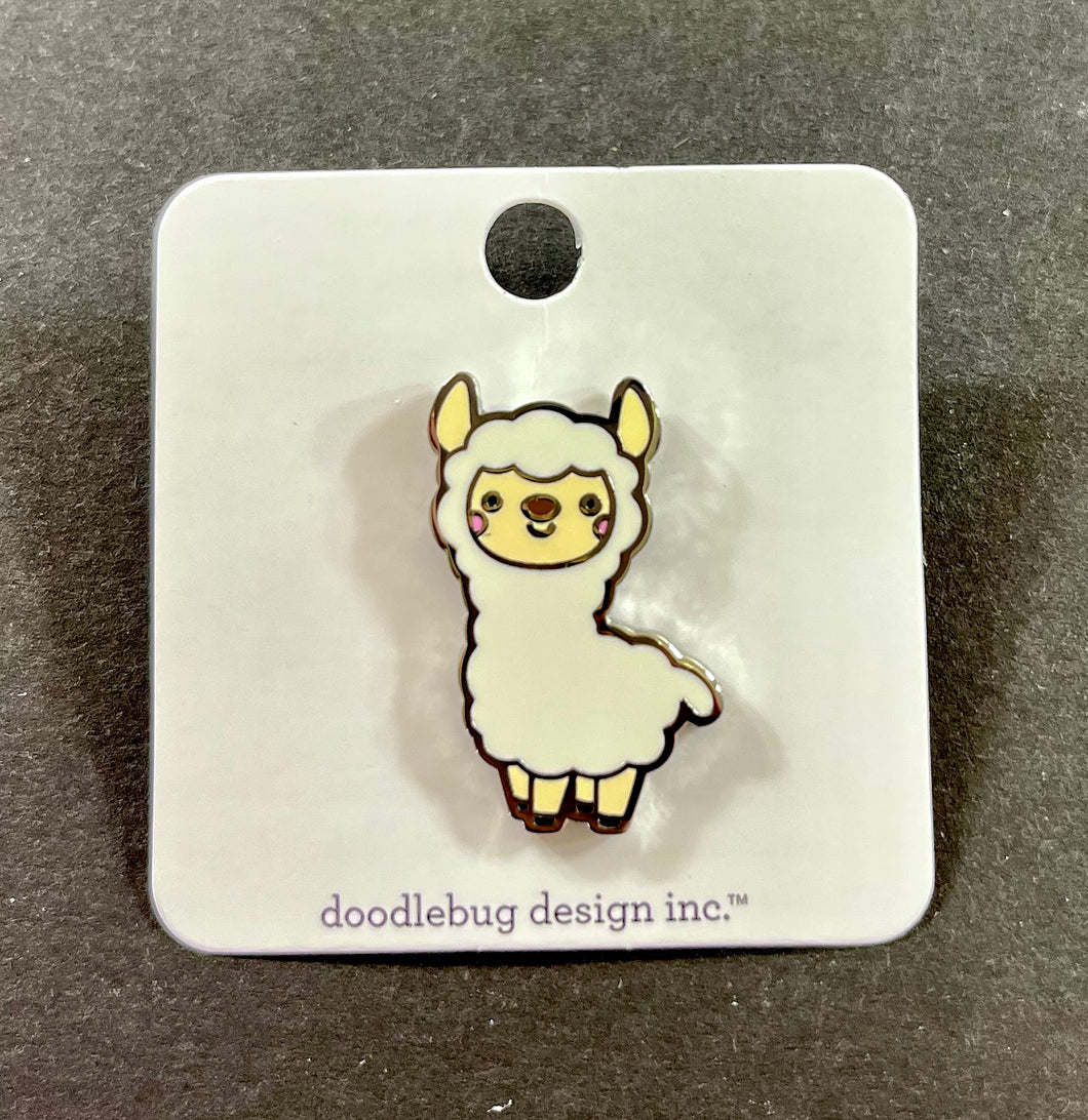 Doodlebug Collectible Pin- Llama